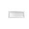 Ekena Millwork Vertical Surface Mount PVC Gable Vnt: Non-Functional, w/2"W x 1-1/2"H, Brickmould Frame, 28"W x 12"H GVPVE28X1202SN - alternate 1